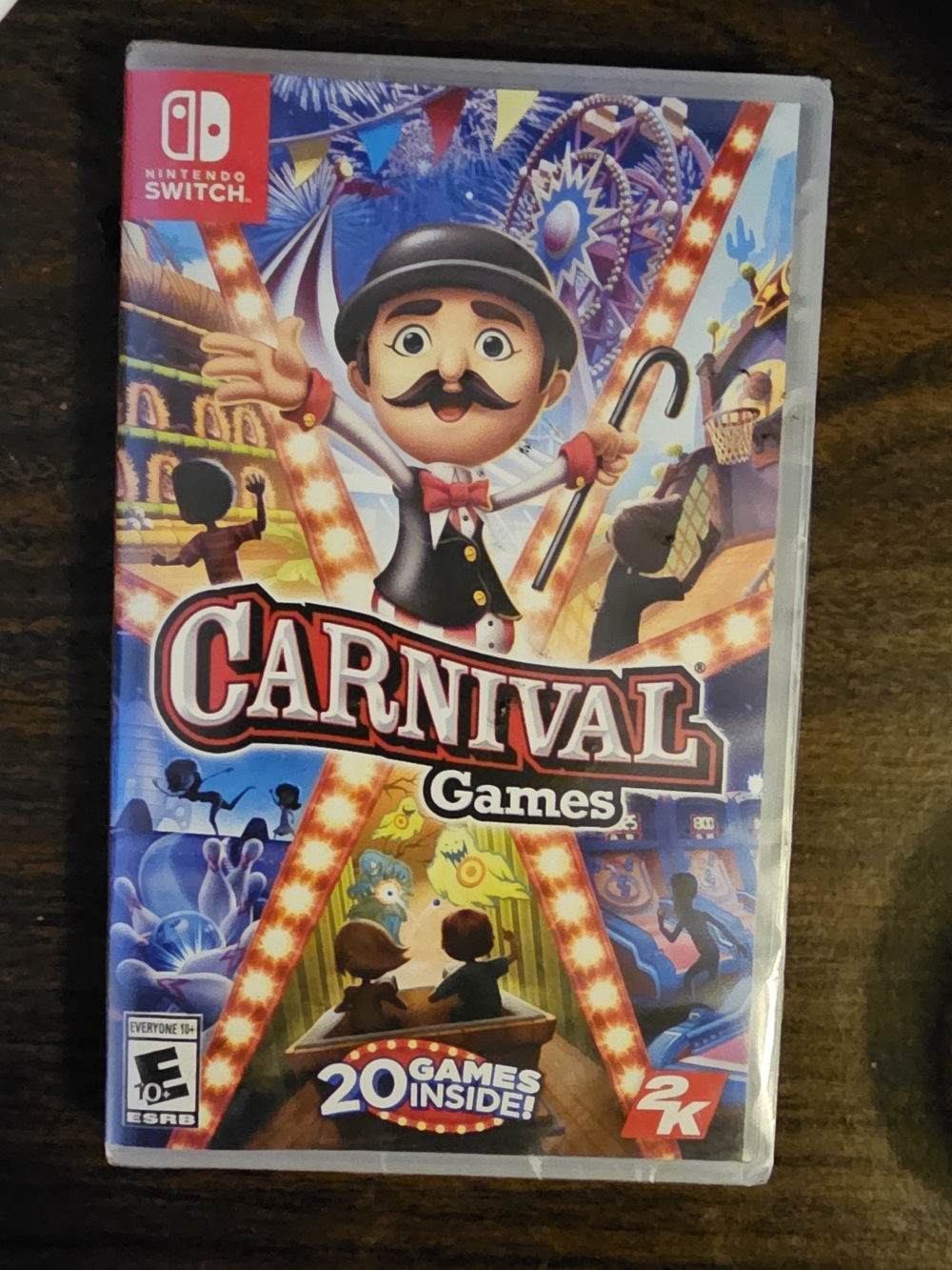 Nintendo Carnival Games - Red, Blue, Yellow Multicolor Artwork